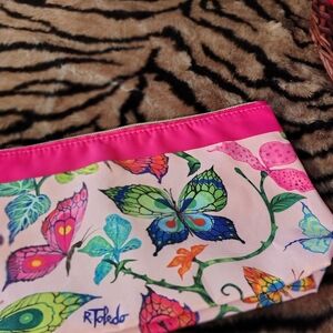 Colorful Butterfly Print Clutch